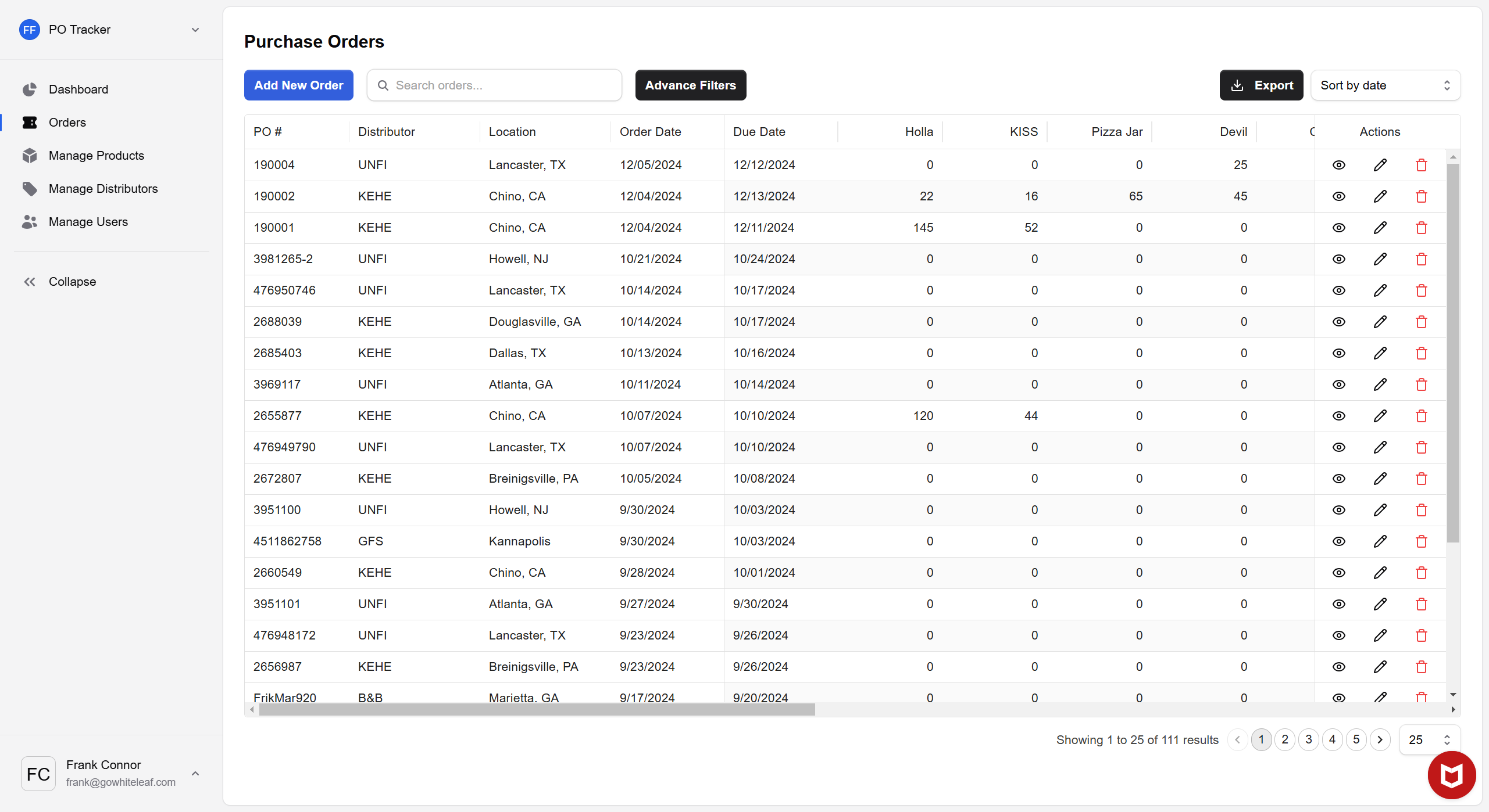 PO Tracker